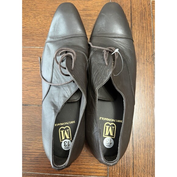 BRUNO MAGLI ‘LUNA’ MENS Brown LEATHER CAP-TOE OXFORD MADE IN ITALY SIZE 13 NWOT main image 4